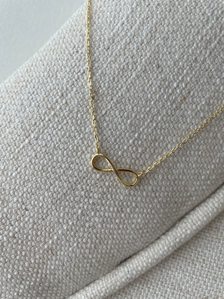 Hope Infinity Necklace // 14kt Gold Vermeil