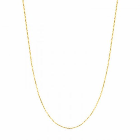 Sisterberry Diamond Cut Rolo Chain // 10k Italian Solid Gold