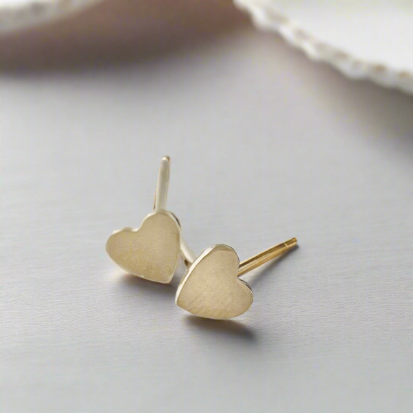 Amerie Mini Heart Studs // 14kt Gold Filled