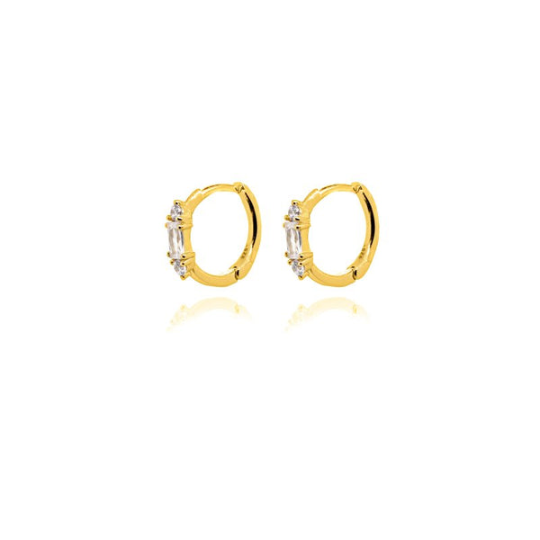 Nancy Huggies // 14k Gold Vermeil + CZ
