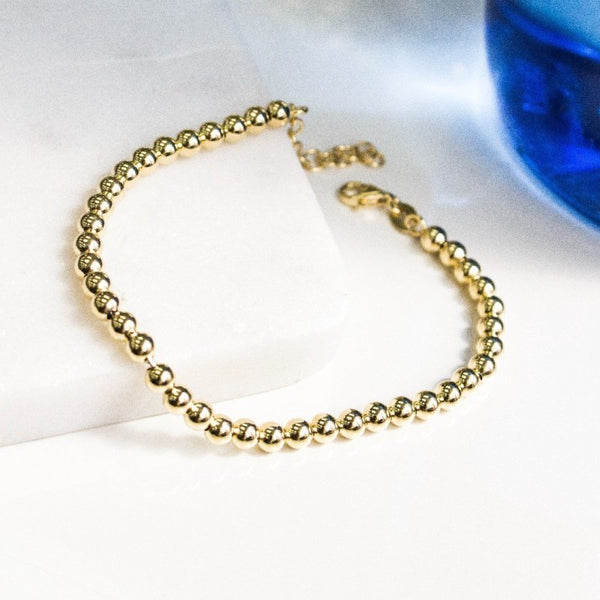 Emma Ball Bracelet // 14k Italian Gold Vermeil (50% OFF)