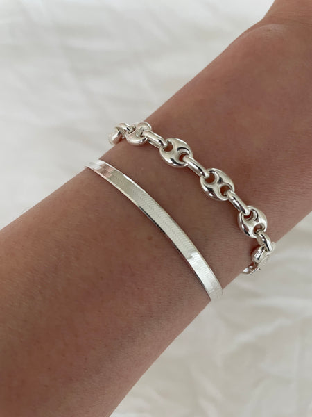 Atiana Puff Bracelet // Italian Sterling Silver