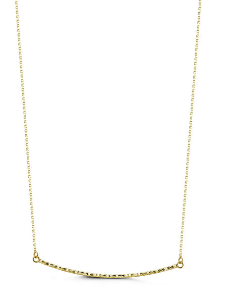 Melody Bar Necklace // 10k Solid Yellow Gold