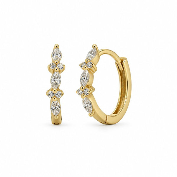 Amy Huggies // 14k Gold Vermeil + CZ