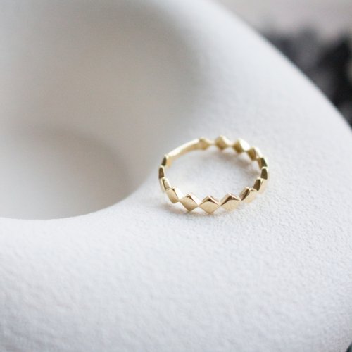 Jennifer Ring // 10k Italian Solid Gold