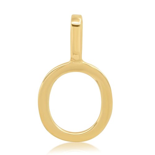Alphabet Letter Pendant // 10kt Solid Gold