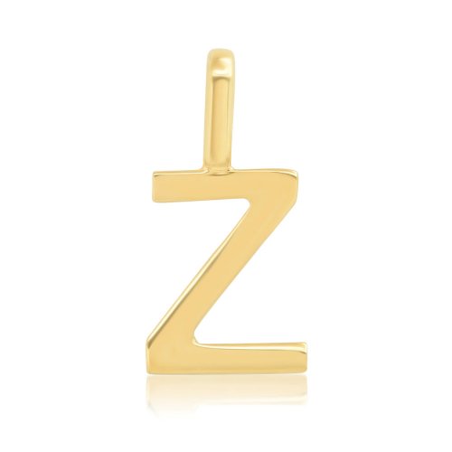 Alphabet Letter Pendant // 10kt Solid Gold