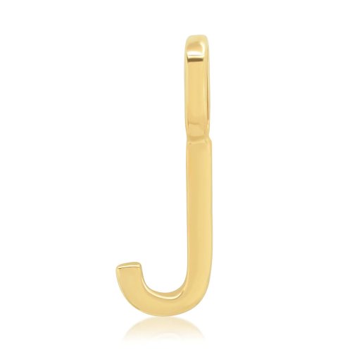 Alphabet Letter Pendant // 10kt Solid Gold