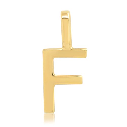 Alphabet Letter Pendant // 10kt Solid Gold