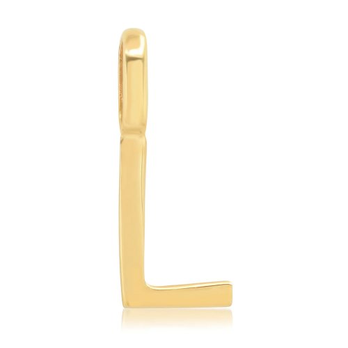 Alphabet Letter Pendant // 10kt Solid Gold
