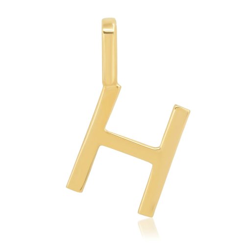 Alphabet Letter Pendant // 10kt Solid Gold
