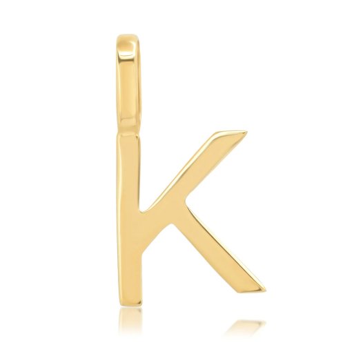 Alphabet Letter Pendant // 10kt Solid Gold