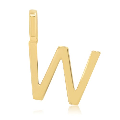 Alphabet Letter Pendant // 10kt Solid Gold