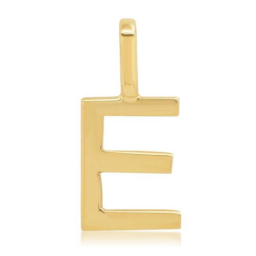Alphabet Letter Pendant // 10kt Solid Gold