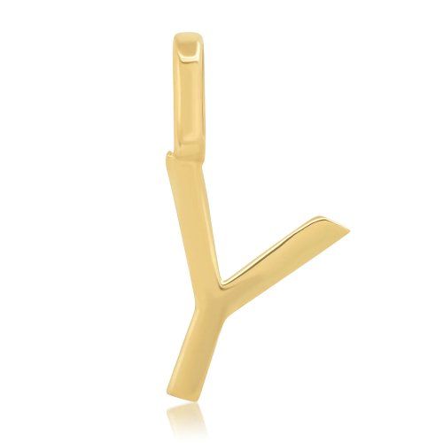 Alphabet Letter Pendant // 10kt Solid Gold