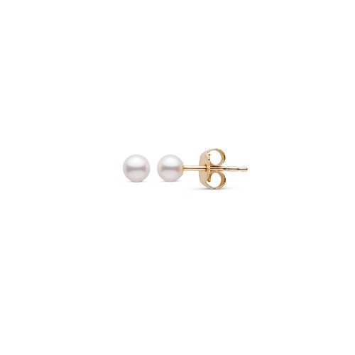 Marielle Genuine Cultured Pearl Studs // 14k Italian Solid Gold