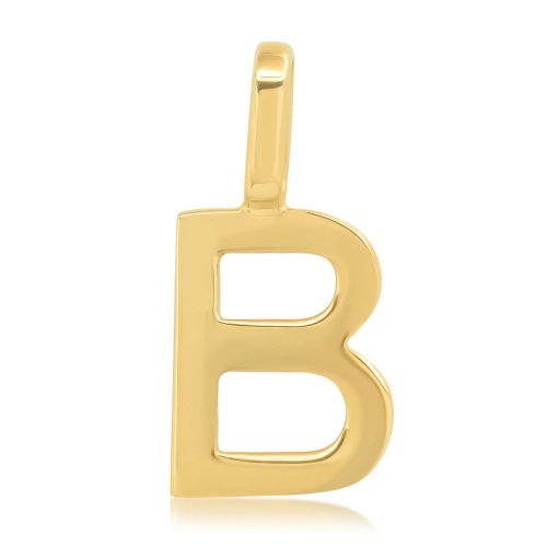 Alphabet Letter Pendant // 10kt Solid Gold