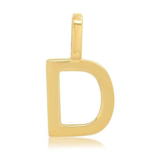 Alphabet Letter Pendant // 10kt Solid Gold