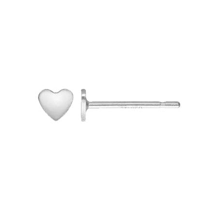 Amerie Heart Studs Earrings // Sterling Silver