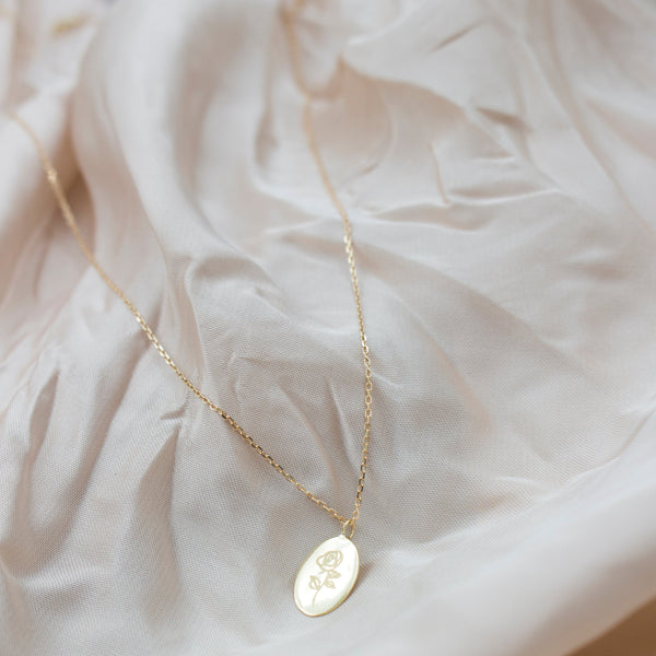 Kiera Rose Necklace - 10K Italian Gold - Sisterberry & Co.