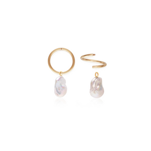 Sydney Baroque Pearl Sleeper // 10k Italian Solid Gold