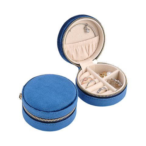 Round Jewellery Box // Midnight Blue