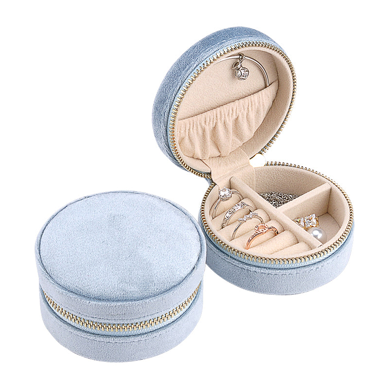 Round Jewellery Box // Baby Blue