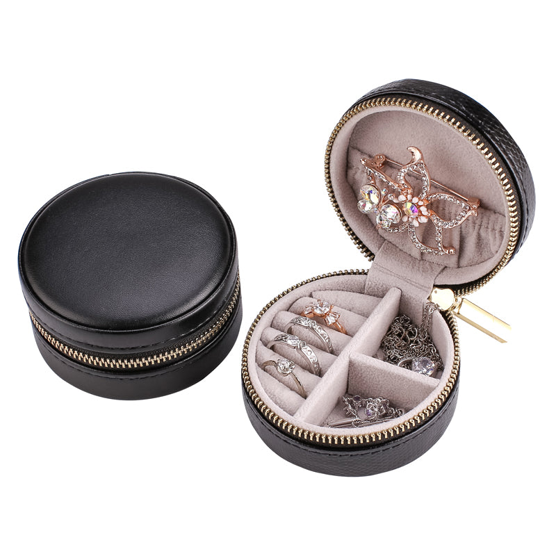 Round Jewellery Box // Black