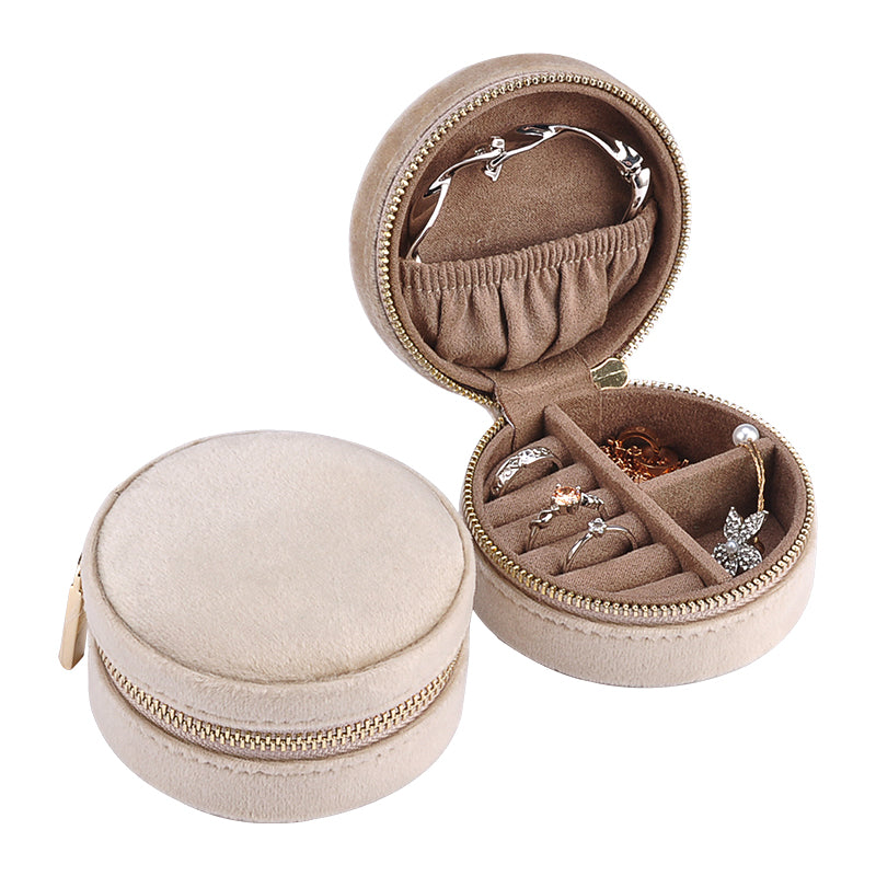 Round Jewellery Box // Beige