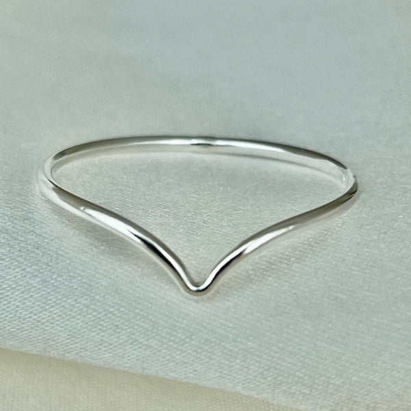 Harper Chevron Ring // Sterling Silver