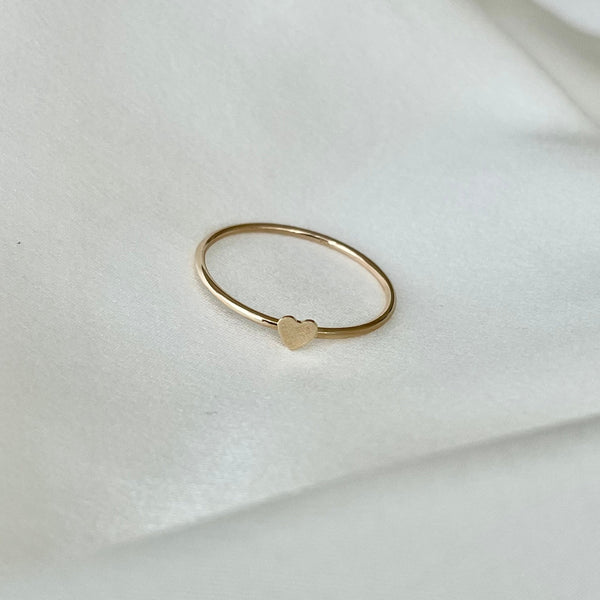 Amerie Heart Ring // 14k Solid Gold