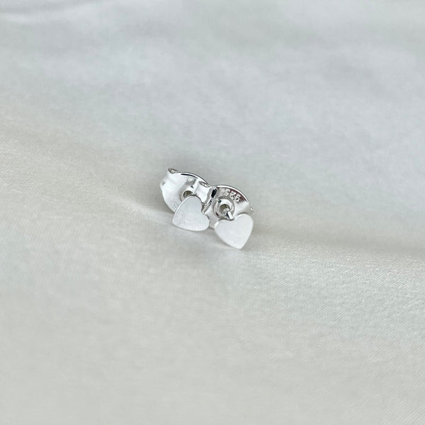 Amerie Heart Studs Earrings // Sterling Silver