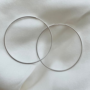 Mella Hoops // Sterling Silver