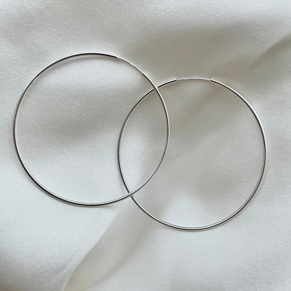 Mella Hoops // Sterling Silver