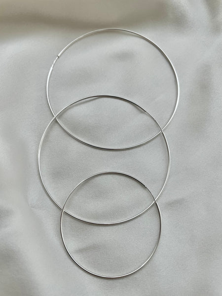 Mella Hoops // Sterling Silver