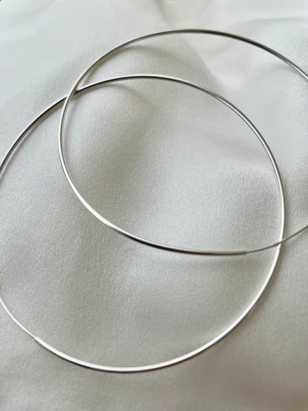 Mella Hoops // Sterling Silver