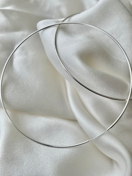 Mella Hoops // Sterling Silver