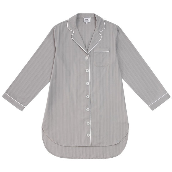 100% Turkish Cotton Nightshirt - Dove Grey - Sisterberry & Co.