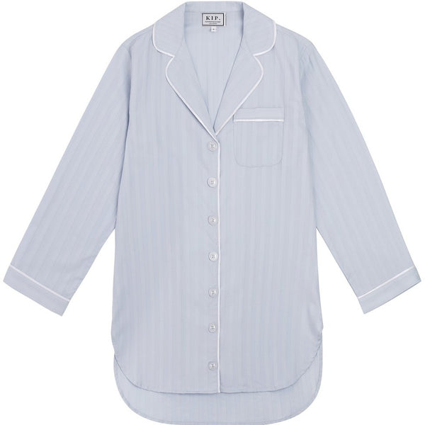 100% Turkish Cotton Nightshirt - Mist Blue - Sisterberry & Co.