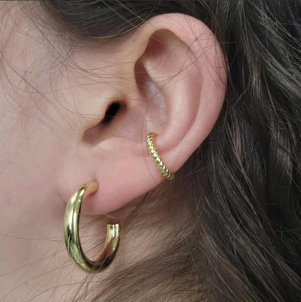 Mini Hannah Hoops - 14K Gold Vermeil - Sisterberry & Co.