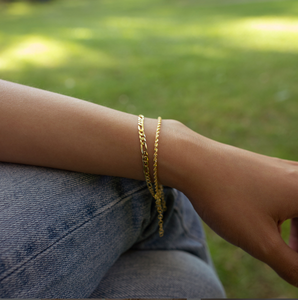 Selena Figaro & Olivia Rope Bracelet // 14k Gold Vermeil