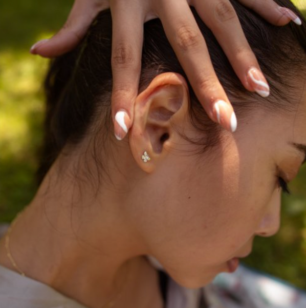 Lexi Butterfly Studs // 10k Solid Gold