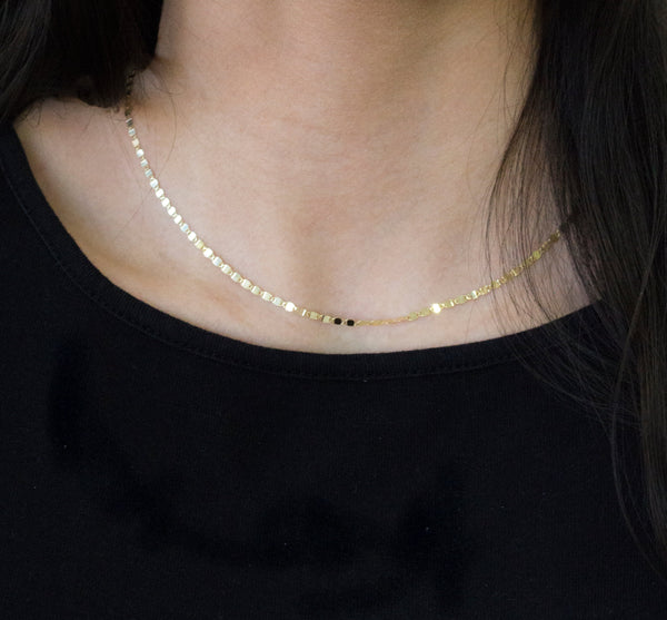 Loretta Necklace // 10k Italian Solid Gold