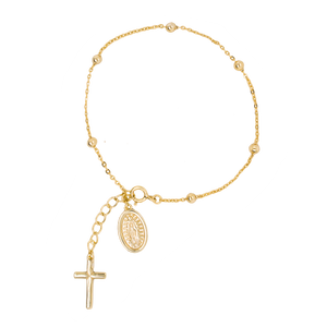 Natasha Rosary Bracelet // 14k Italian Gold Vermeil