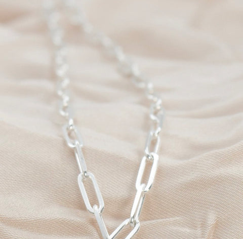 Yvonne Paperclip Chain Bracelet // Italian Sterling Silver