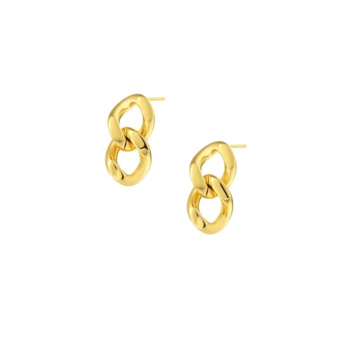 Adrienne Link Studs // 14k Gold Vermeil