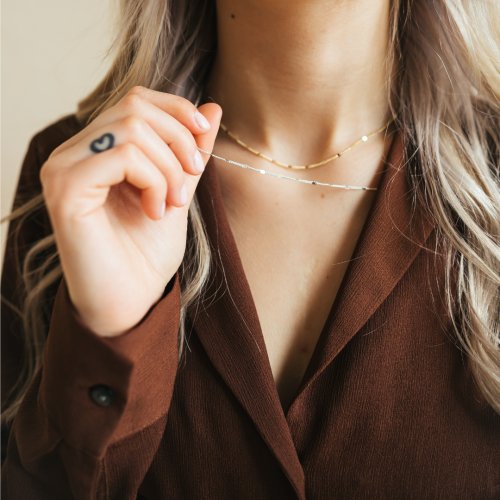 Amanda Curb Chain Necklace // Italian Sterling Silver