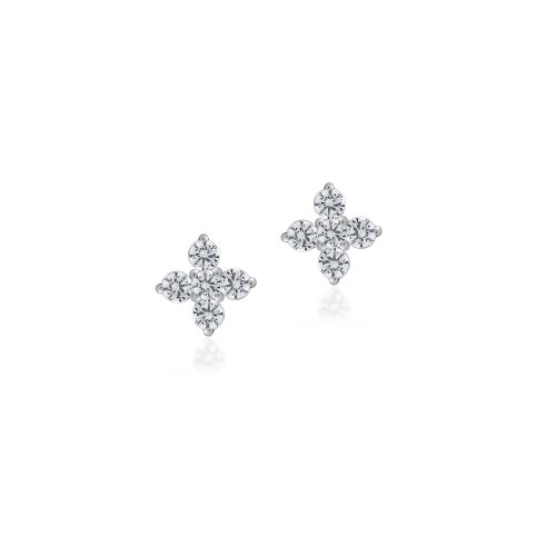 Lauren North Star Studs // Sterling Silver + CZ