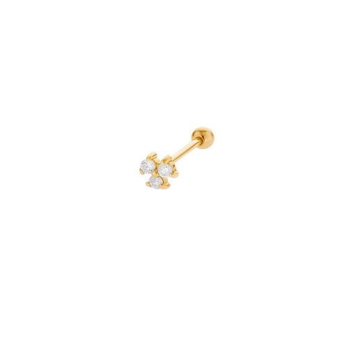 Naomi Cartilage Stud // 14k Gold Vermeil + CZ