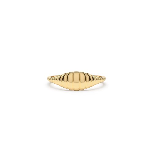 Adriana Croissant Signet Ring // 14k Gold Vermeil